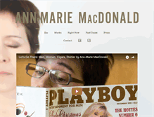 Tablet Screenshot of annmariemacdonald.com